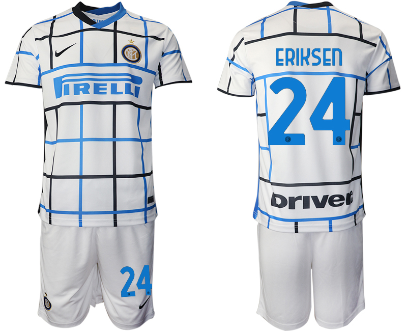 Men 2020-2021 club Inter milan away #24 white Soccer Jerseys